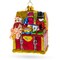 Teddy Bear, Nutcracker, and Gift Chest Glass Christmas Ornament